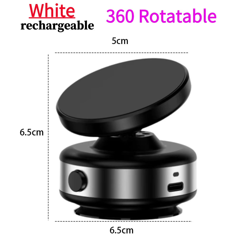 Magnetic Mobile Phone Holder 360 Rotatable Vacuum Adsorption Bracket GPS Navigation Bracket for Iphone 15 14 13 Huawei