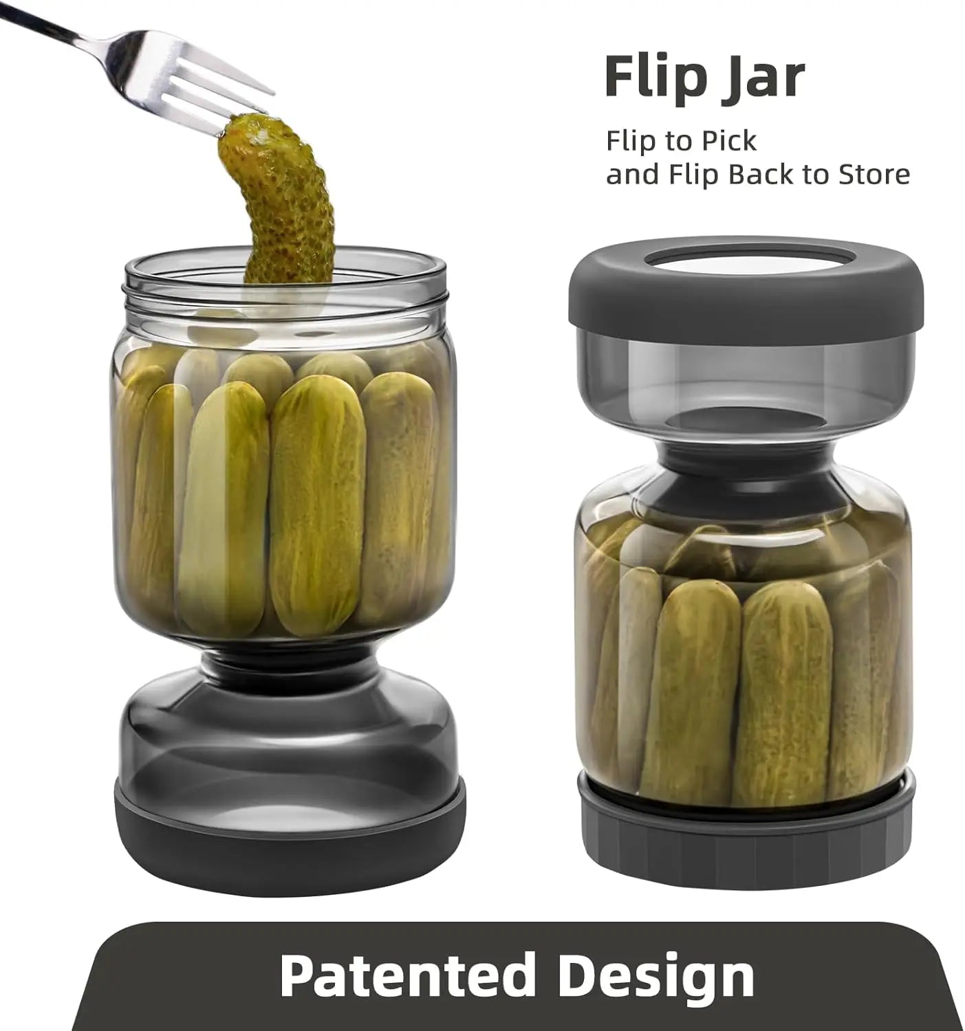 023Pickle and Olive Glass Jar