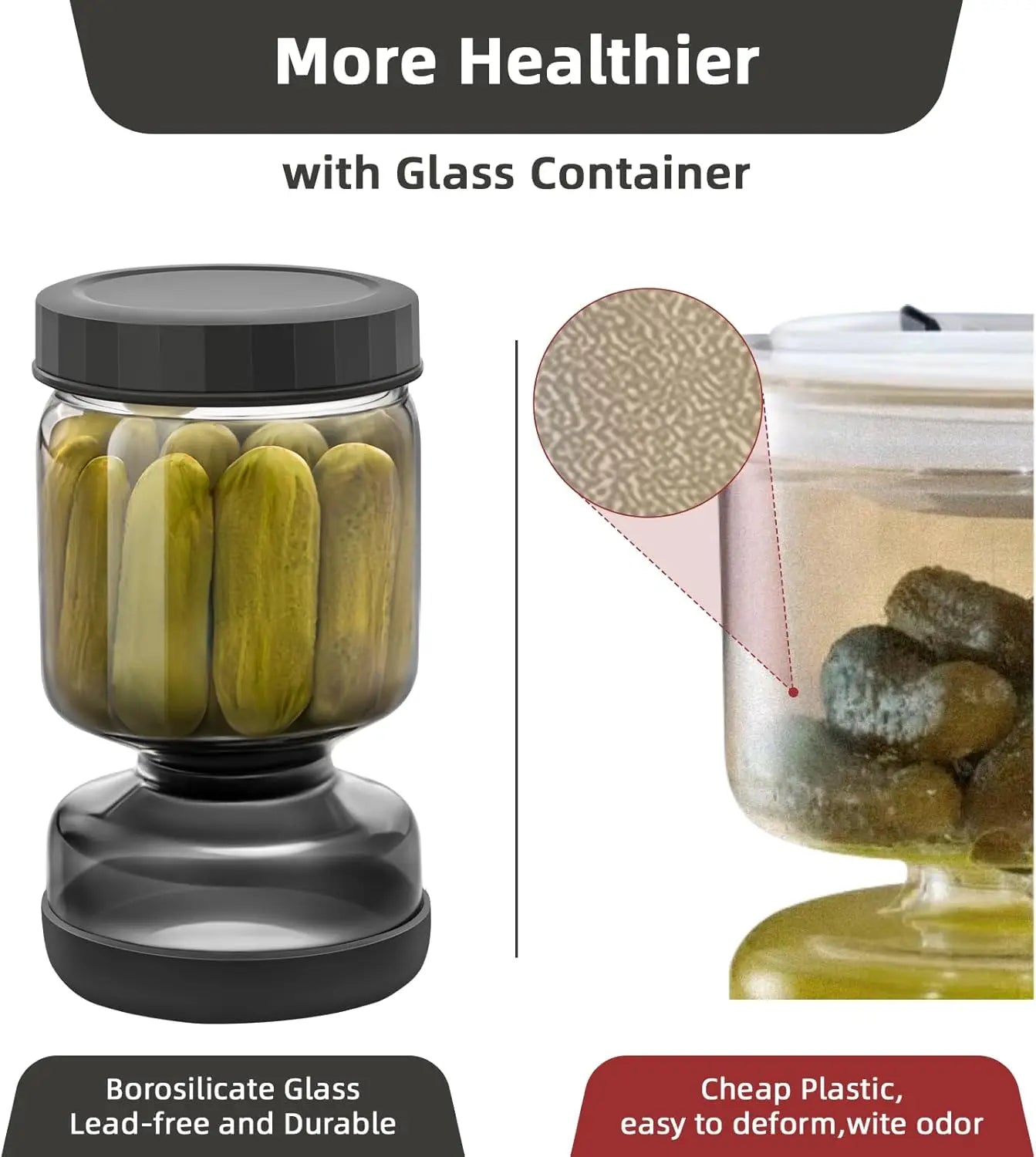 023Pickle and Olive Glass Jar
