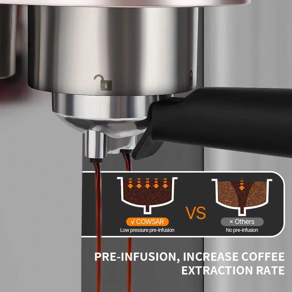 20 Bar Professional Expresso  Coffee Maker Personal Espresso Coffee Machine for Home Use
