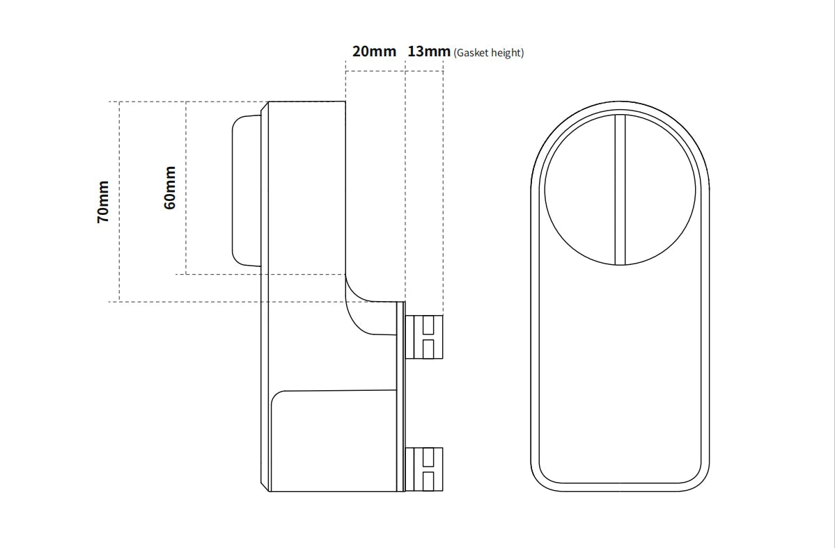 GIMDOW smart door lock  Hotel Apartment Intelligent Sticker Installation Bluetooth-compatible Tuya smart APP Electronic Lock