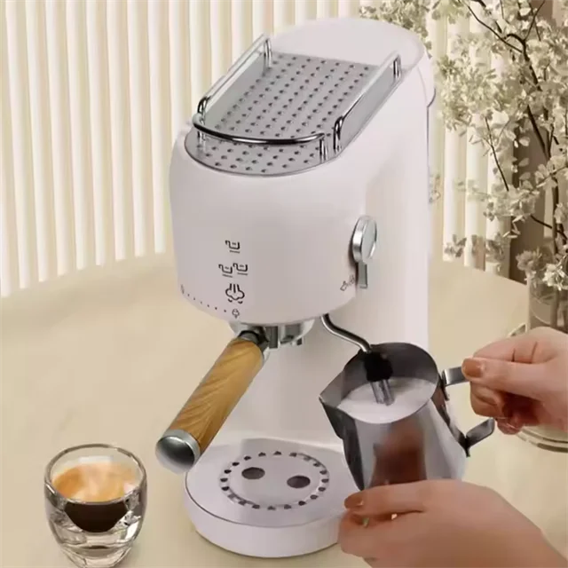 20 Bar Espresso Maker Milk Frother Steam Wand Latte Cappuccino Fully Automatic Stainless Steel Electronic Coffee Maker Machine