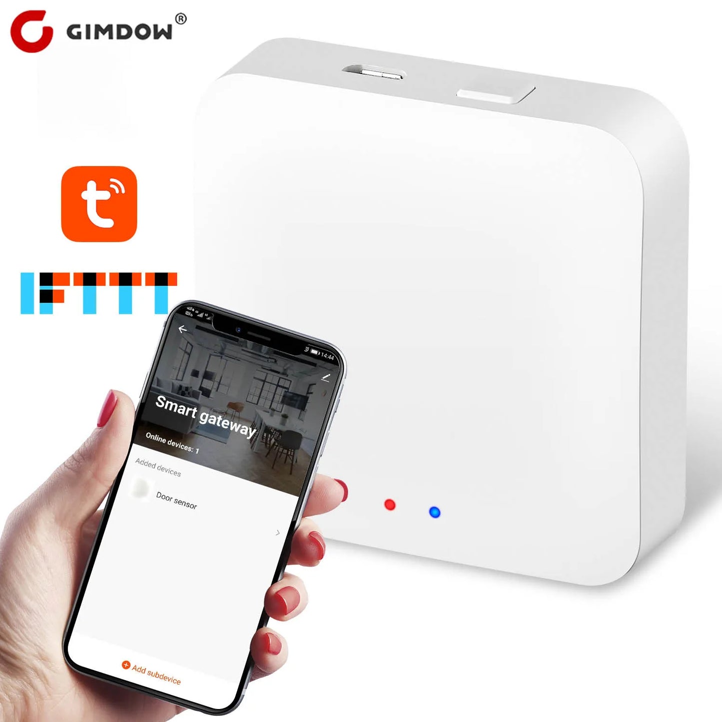 GIMDOW smart door lock  Hotel Apartment Intelligent Sticker Installation Bluetooth-compatible Tuya smart APP Electronic Lock