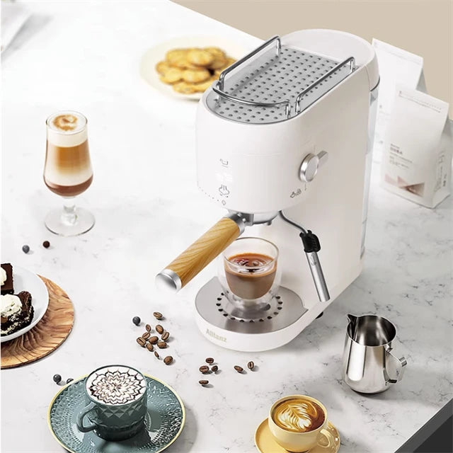 20 Bar Espresso Maker Milk Frother Steam Wand Latte Cappuccino Fully Automatic Stainless Steel Electronic Coffee Maker Machine