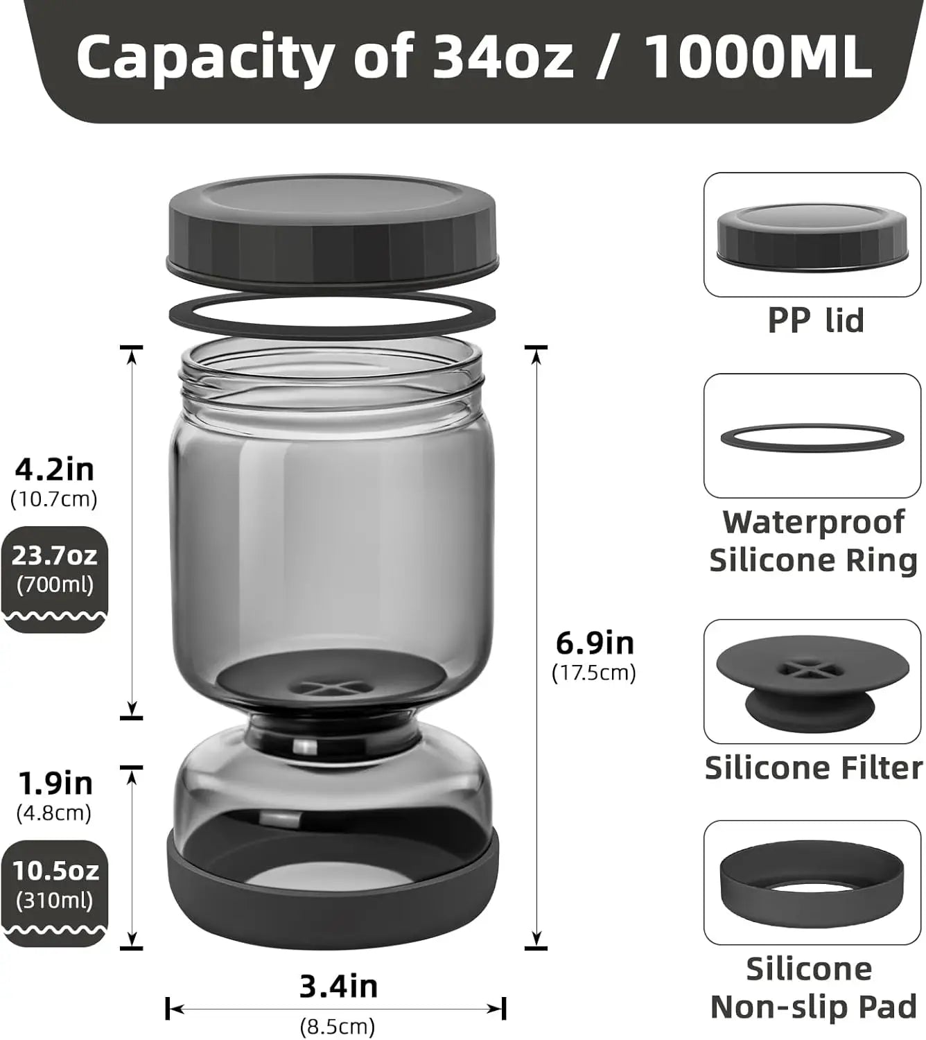 023Pickle and Olive Glass Jar
