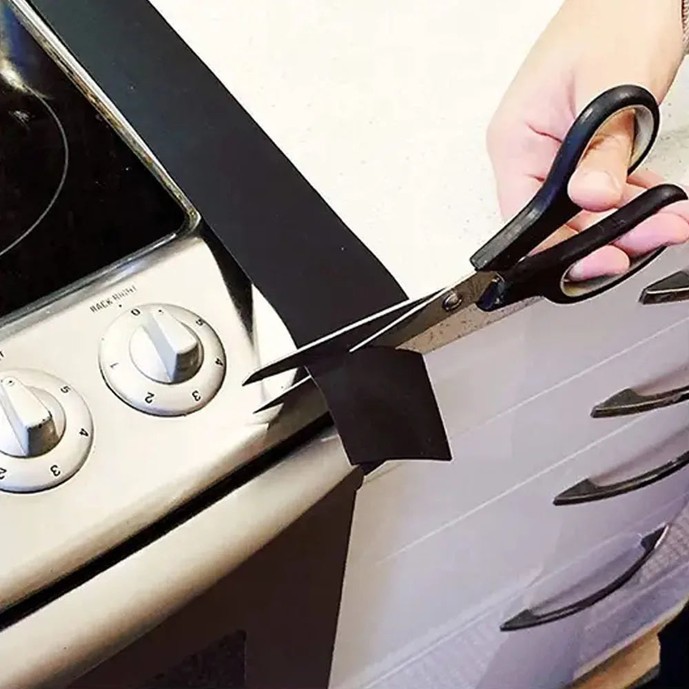 Silicone Gap Strip Kitchen Gas Stove Sealing Strip Kitchen Anti-Oil Anti-Stain Strip Silicone Insert Strip Kitchen Accessories