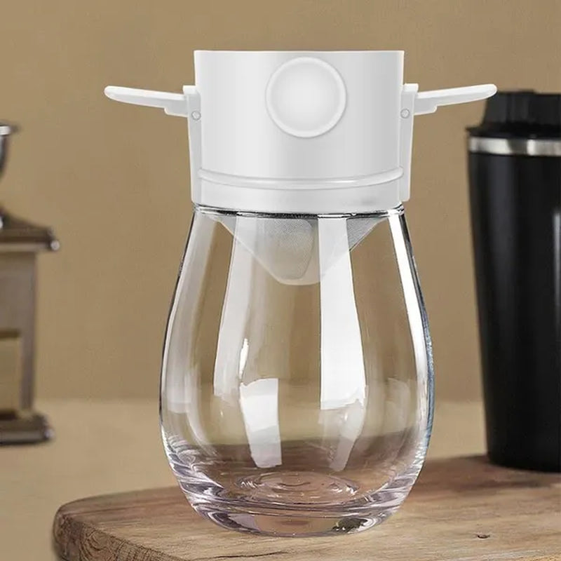 Portable Coffee Filter Stainless Steel Drip Coffee Tea Holder Reusable Coffee Dripper Household Drinkware Drop Filter Stainless Steel Filter Cup