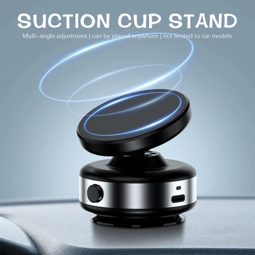 Magnetic Mobile Phone Holder 360 Rotatable Vacuum Adsorption Bracket GPS Navigation Bracket for Iphone 15 14 13 Huawei